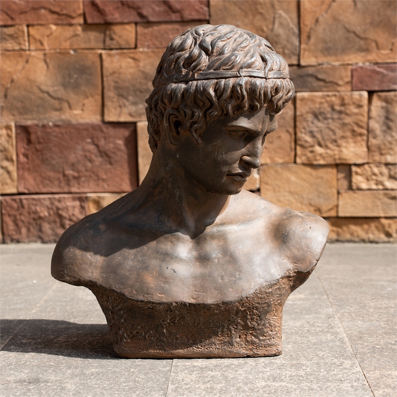 Vintage Magnesium Oxide Garden Statue Unique Outdoor Decorative Sculpture