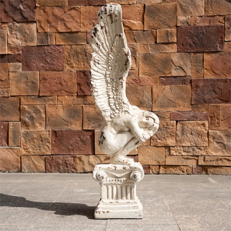 Tall Magnesium Oxide Outdoor Garden Sculpture Decorative Statue