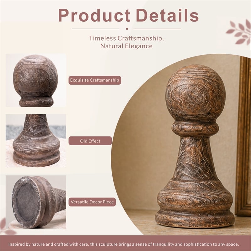 Elegant Magnesium Oxide Figurine Indoor Outdoor Decor Accent