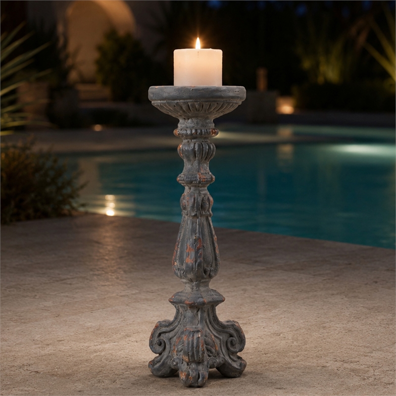 Tall Magnesium Oxide Decorative Sculpture Elegant Garden Statue Decor