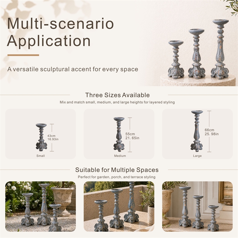 Magnesium Oxide Decorative Sculpture Elegant Garden Statue Outdoor Decor