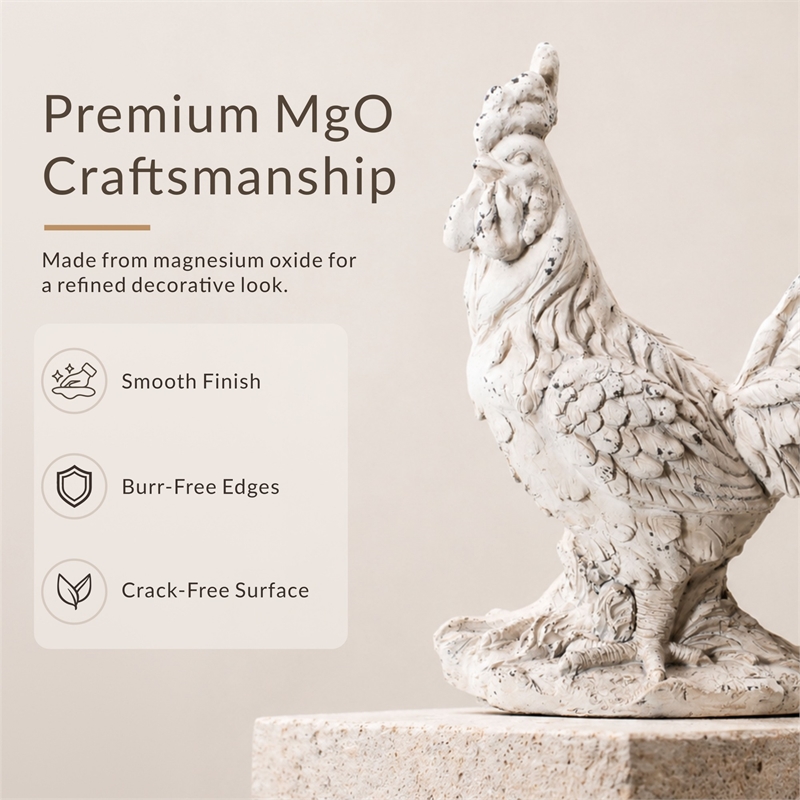 Magnesium Oxide Decorative Sculpture Elegant Garden Statue Outdoor Decor