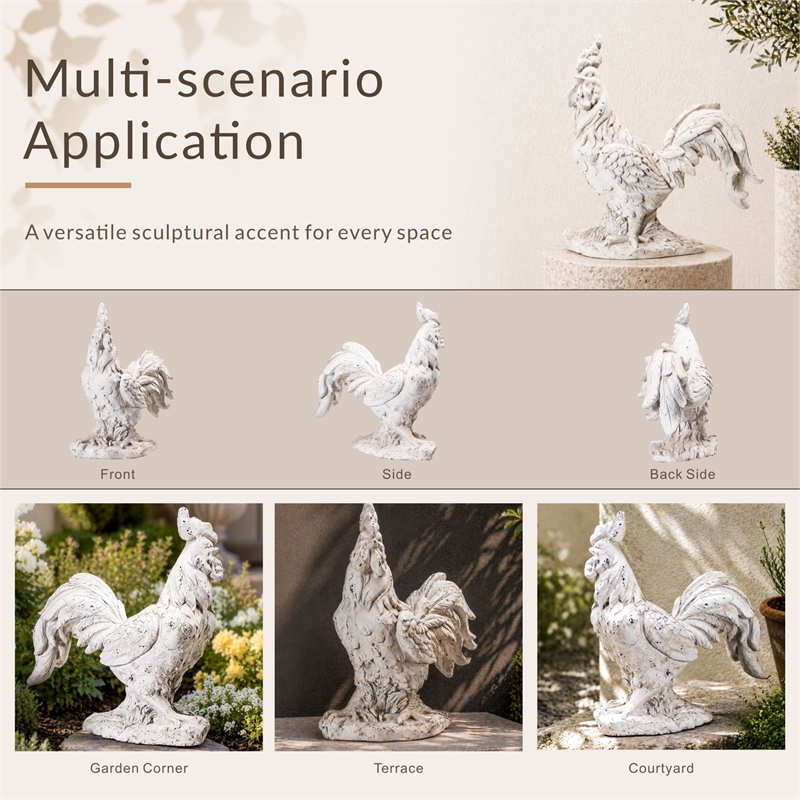 Magnesium Oxide Decorative Sculpture Elegant Garden Statue Outdoor Decor
