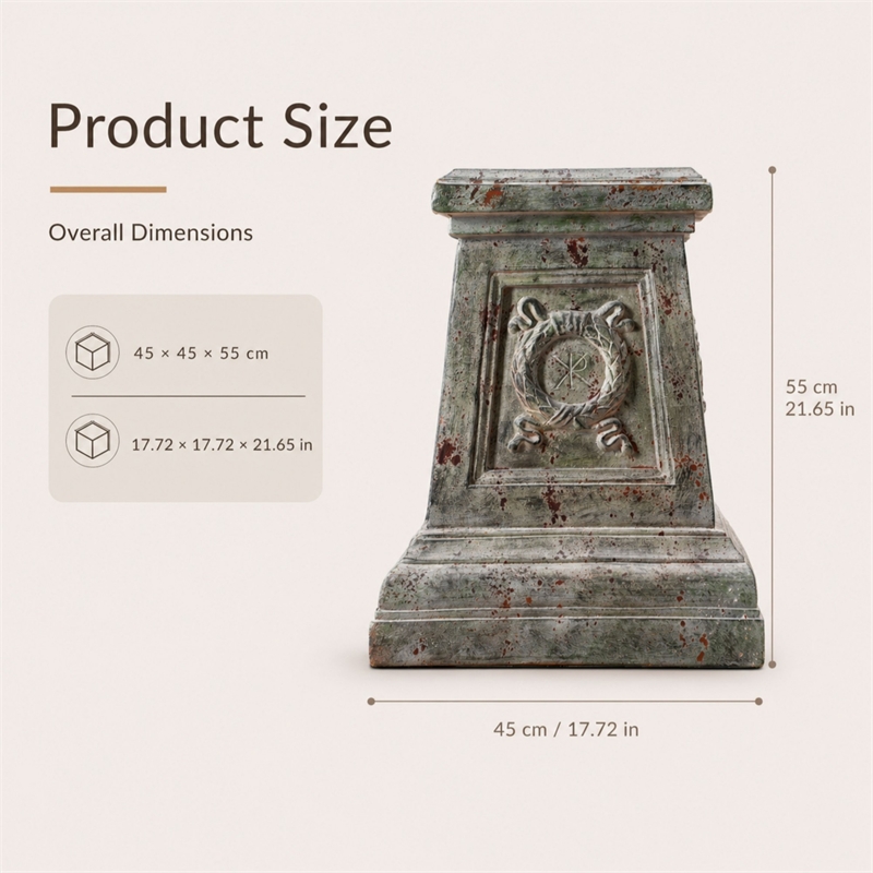 Tall Magnesium Oxide Garden Sculpture Outdoor Decorative Statue