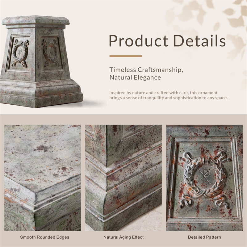 Tall Magnesium Oxide Garden Sculpture Outdoor Decorative Statue