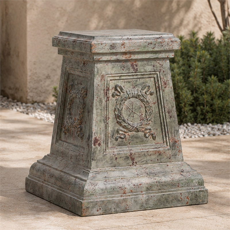 Tall Magnesium Oxide Garden Sculpture Statement Outdoor Statue