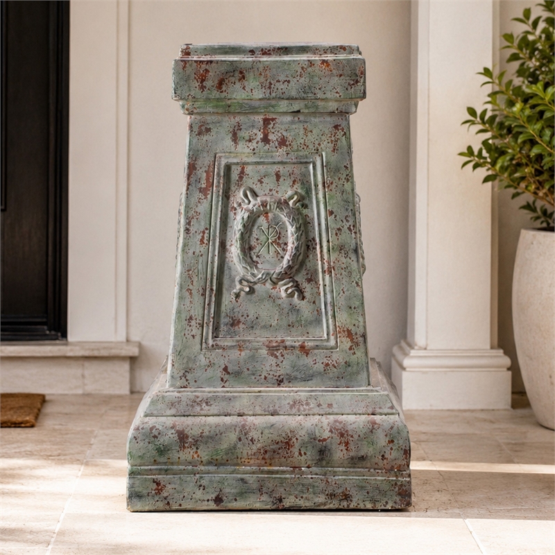 Tall Magnesium Oxide Garden Sculpture Statement Outdoor Statue