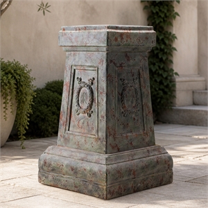 Tall Magnesium Oxide Garden Sculpture Statement Outdoor Statue