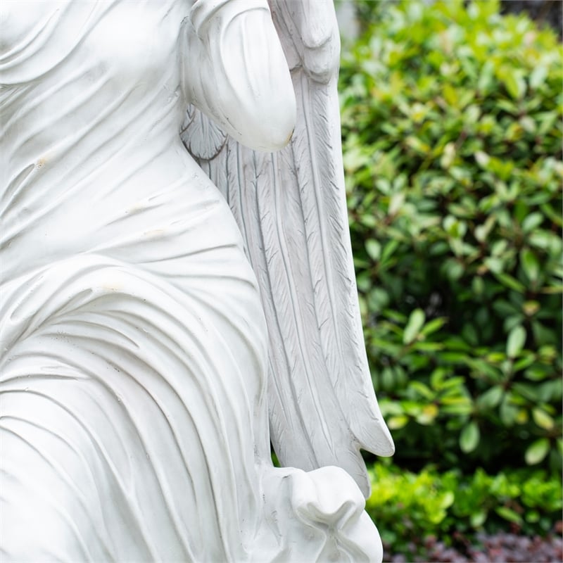 Large Gray Magnesium Oxide Sculpture Elegant Outdoor Garden Decor