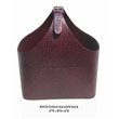 D-Art Collection Traditional Pandan Leaf Woven Magazine Rack in Red