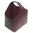 D-Art Collection Traditional Pandan Leaf Woven Magazine Rack in Red