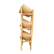 D-Art Collection Traditional Wicker/Rattan 3 Fruits Basket in Natural