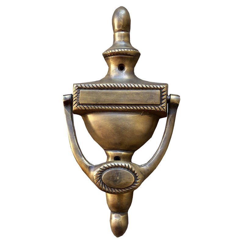 D-Art Collection Brass and Metal Brasso Trophy Door Knocker in Brass