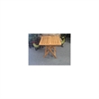 D-Art Collection Square Traditional Teak Solid Wood Picnic Table in Natural
