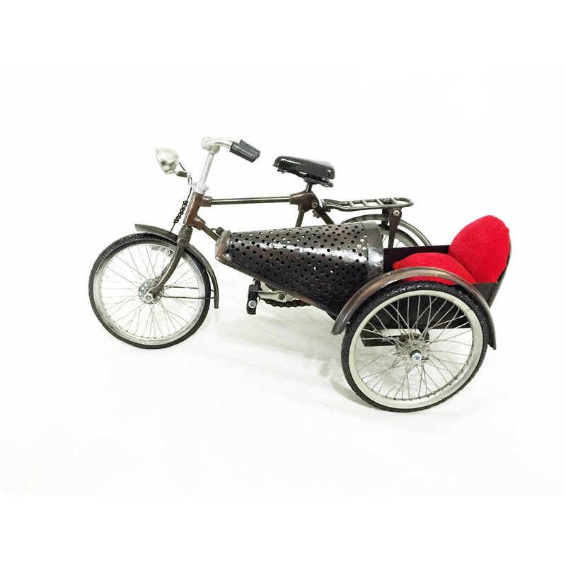 D-Art Collection Tin Metal and Iron Thailand Bicycle in Copper/Chrome