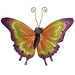 D-Art Collection Tin Metal and Iron Small Butterfly Wall Decor in Multi-Color