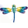 D-Art Collection Tin Metal and Iron Dragonfly Wall Decor in Multi-Color