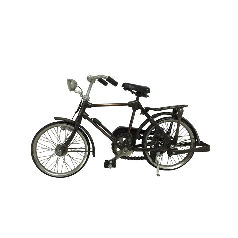 D-Art Collection Tin Metal and Iron Vintage Male Bicycle in Copper/Chrome