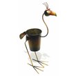 D-Art Collection Tin Metal & Iron Standing Rooster Planter Decor in Multi-Color