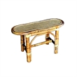 D-Art Collection Havana Oval Traditional Wicker/Rattan Table in Natural