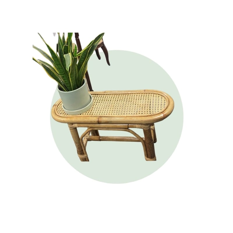 D-Art Collection Havana Oval Traditional Wicker/Rattan Table in Natural