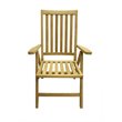D-Art Collection Traditional Teak Solid Wood Beachside Position Chair in Natural