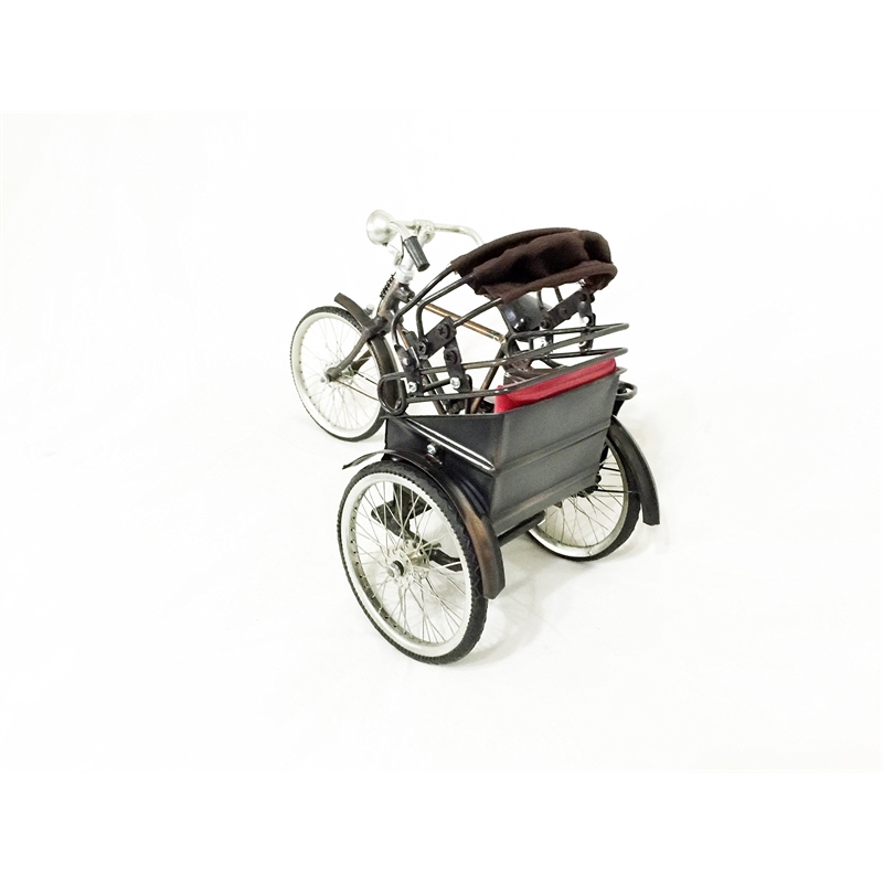 D-Art Collection Tin Metal and Iron Mandarin Bicycle in Copper/Chrome