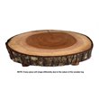 D-Art Collection Mahogany Wood Live Edge Tree Trunk Table Top in Natural
