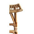 D-Art Collection South Bay Rattan Counter Stool in Natural Brown rattan material