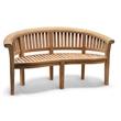 D-Art Collection Teak Manhattan Bench in solid teakwood natural color