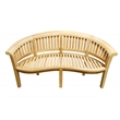 D-Art Collection Teak Manhattan Bench in solid teakwood natural color
