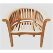D-Art Collection Teak Manhattan Arm Chair in solid teakwood natural color