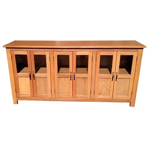 D-Art Collection Mahogany 6 Door Old World Buffet in natural color