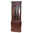 D-Art Collection Corner Cabinet 1 Door in Mahogany wood