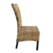 D-Art Collection Torrig Kubu Chair SET 2 PCS in Wood & Woven Wicker