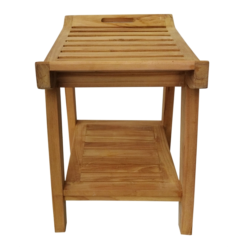D-Art Collection Teak Ramiroya Shower Stool in Teak