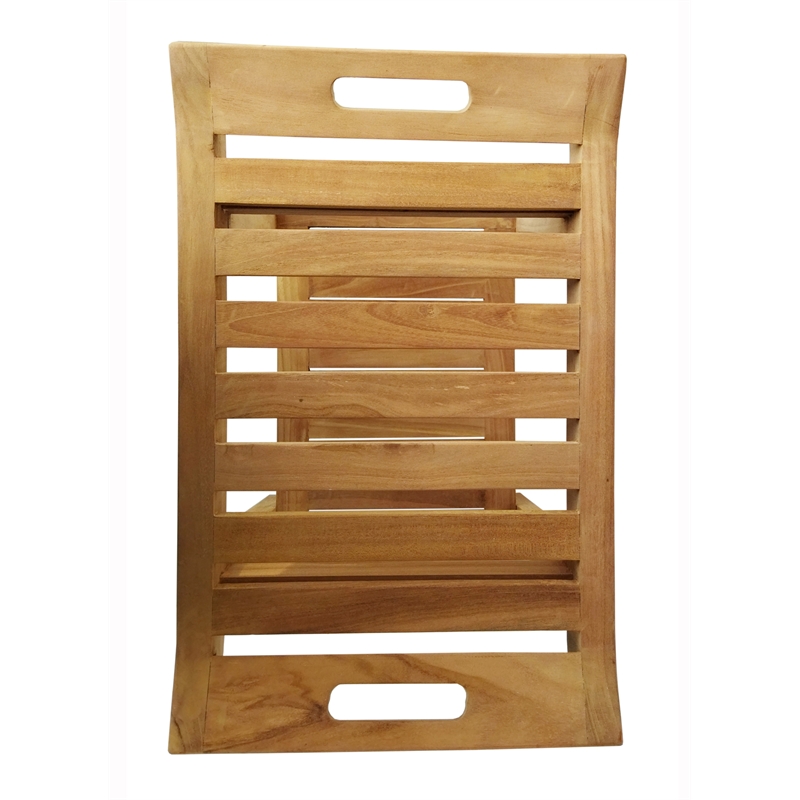 D-Art Collection Teak Ramiroya Shower Stool in Teak