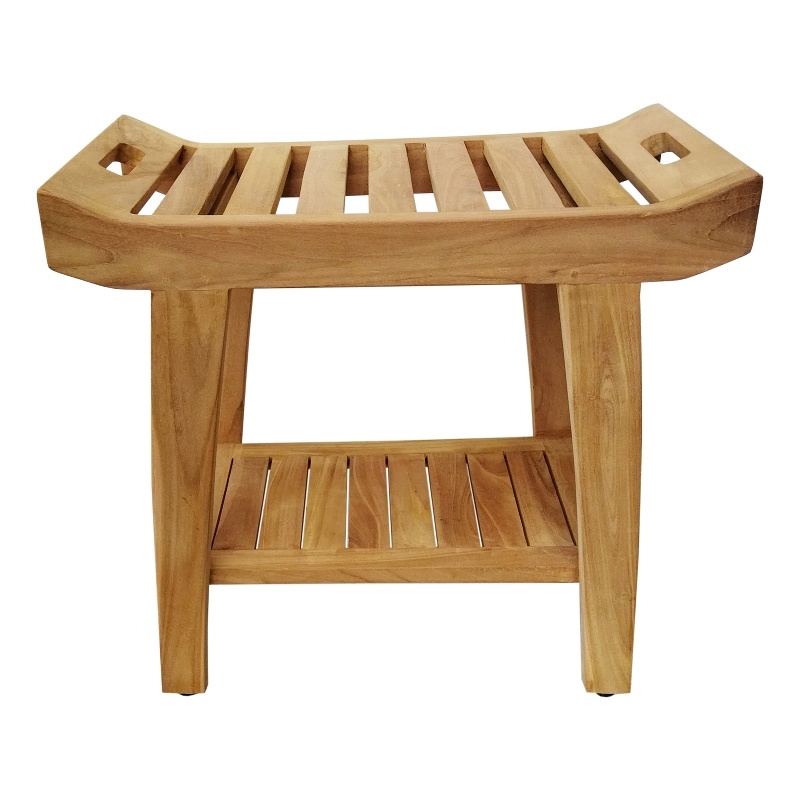 D-Art Collection Teak Ramiroya Shower Stool in Teak