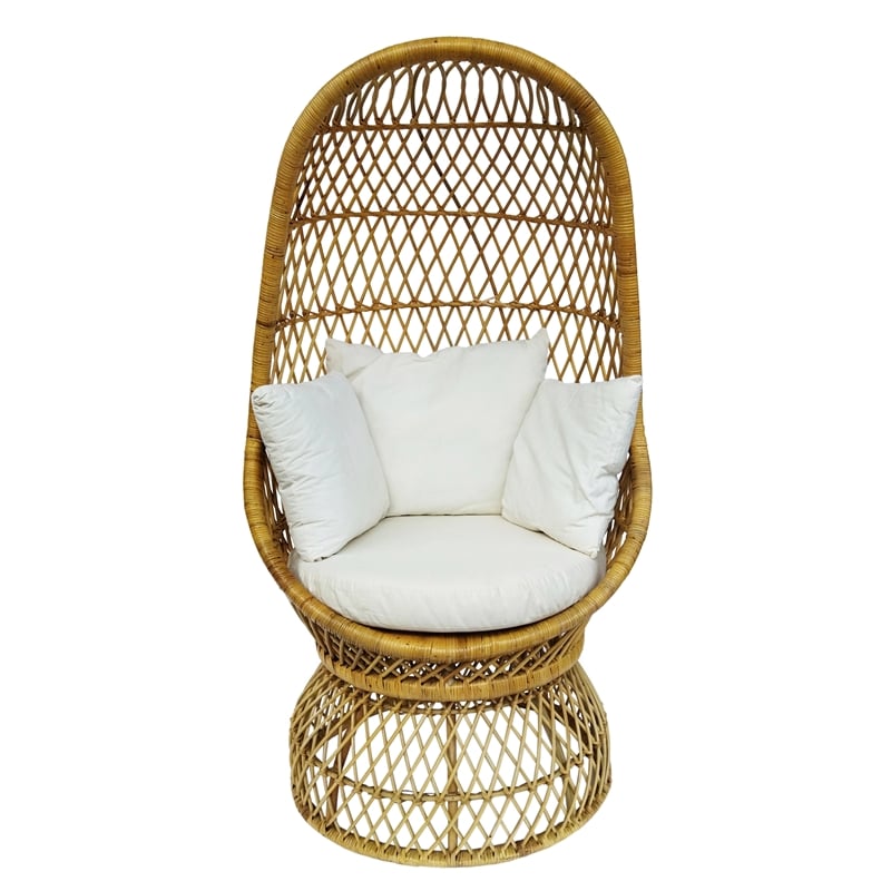 D-Art Collection Rattan Capsule Chair in Rattan