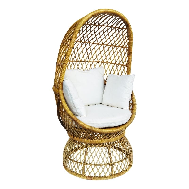 D-Art Collection Rattan Capsule Chair in Rattan