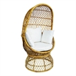 D-Art Collection Rattan Capsule Chair in Rattan