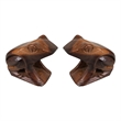 D-Art Collection Frog Mini Statue SET 2 pcs pcs Handmade Figurine