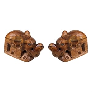 D-Art Collection Elephant Mini Statue SET 2 pcs Handmade Figurine