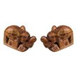 D-Art Collection Elephant Mini Statue SET 2 pcs Handmade Figurine