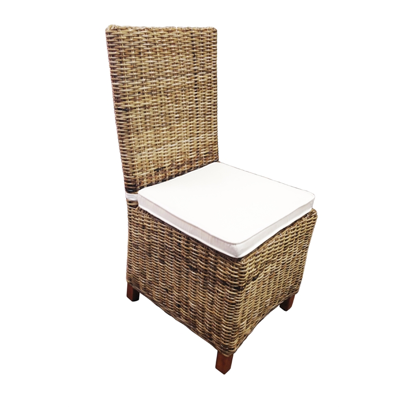 Capital Rect Dining 7pc Set with Rattan Chairs
