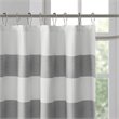 Madison Park Traditional Polyester Fabric Spa Waffle Shower Curtain in Gray