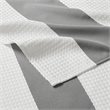 Madison Park Traditional Polyester Fabric Spa Waffle Shower Curtain in Gray