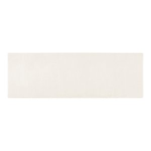 Madison Park Signature Marshmallow 24x40&quot Modern Fabric Bath Rug in Ivory
