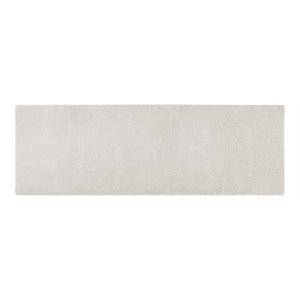 Madison Park Signature Marshmallow 24x72&quot Fabric Memory Bath Rug in Beige