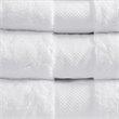 Madison Park Signature 6-Piece Transitional Cotton Bath Towel Set in White